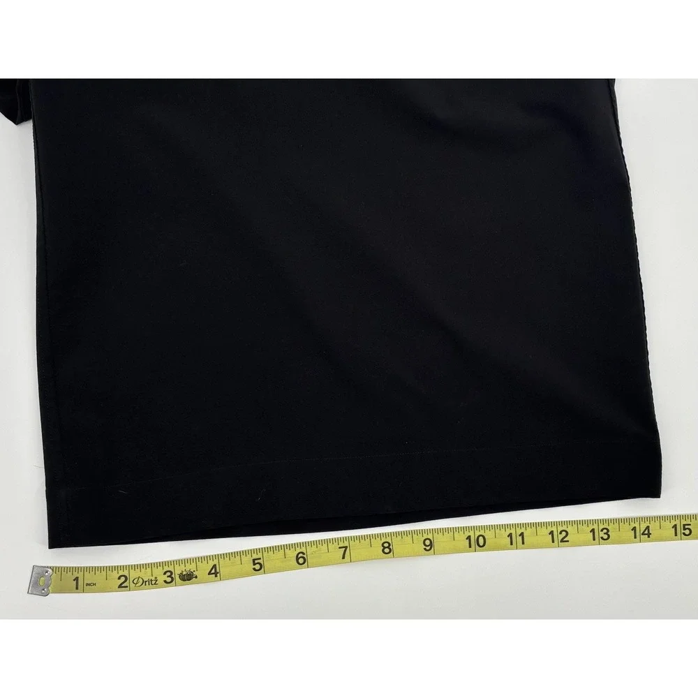 Lululemon Wide Leg Luxtreme Woven Travel Pants 14 Black Elastic Waist‎ Pockets